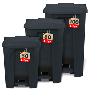 Waste bin | Olaf | Robust step-on waste bin | For household, office & commercial use | Various colours & sizes