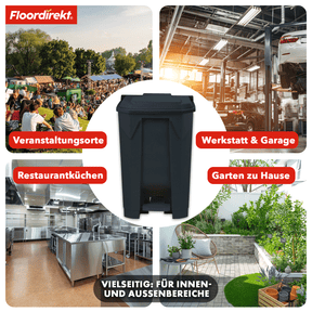 Waste bin | Olaf | Robust step-on waste bin | For household, office & commercial use | Various colours & sizes