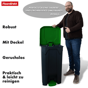 Waste bin | Olaf | Robust step-on waste bin | For household, office & commercial use | Various colours & sizes
