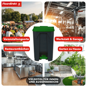 Waste bin | Olaf | Robust step-on waste bin | For household, office & commercial use | Various colours & sizes