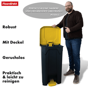 Waste bin | Olaf | Robust step-on waste bin | For household, office & commercial use | Various colours & sizes