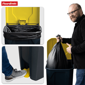 Waste bin | Olaf | Robust step-on waste bin | For household, office & commercial use | Various colours & sizes