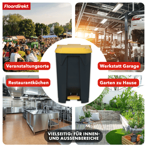 Waste bin | Olaf | Robust step-on waste bin | For household, office & commercial use | Various colours & sizes