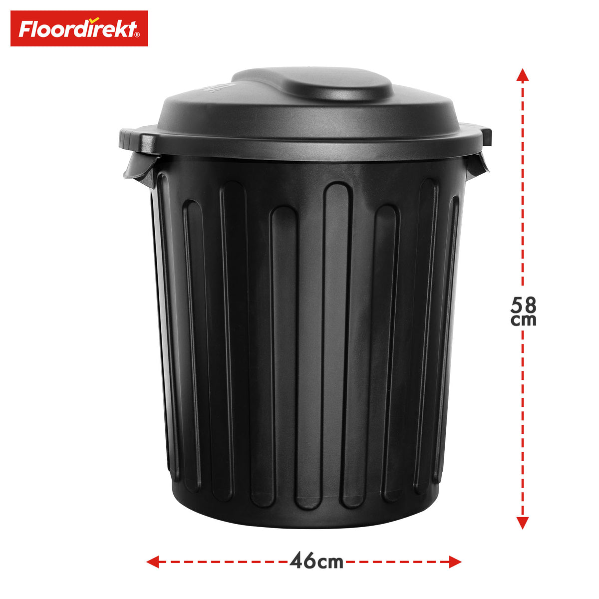 Waste bin | Robin | 60L waste bin with lid | Odour-tight, hygienic & easy to clean