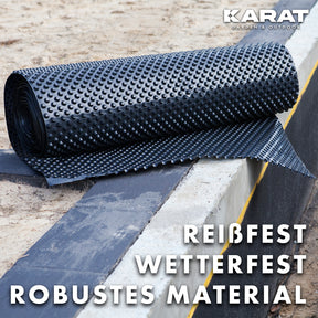 Dimpled sheeting | Dimpled sheeting for raised beds or wall protection | Protection against moisture & wetness | Black | Many sizes