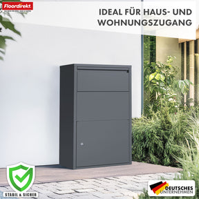 Parcel box | Clement | Practical parcel box with flap system & lock | Weatherproof & easy to assemble