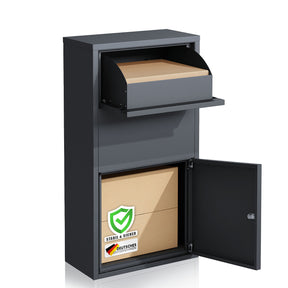 Parcel box | Clement | Practical parcel box with flap system & lock | Weatherproof & easy to assemble