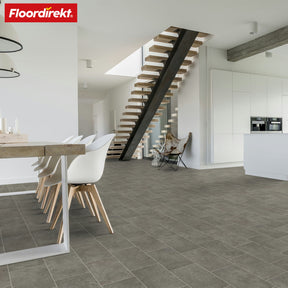 CV flooring | Kent 968M | Hard-wearing vinyl flooring in a realistic stone tile look for kitchens, bathrooms and living areas
