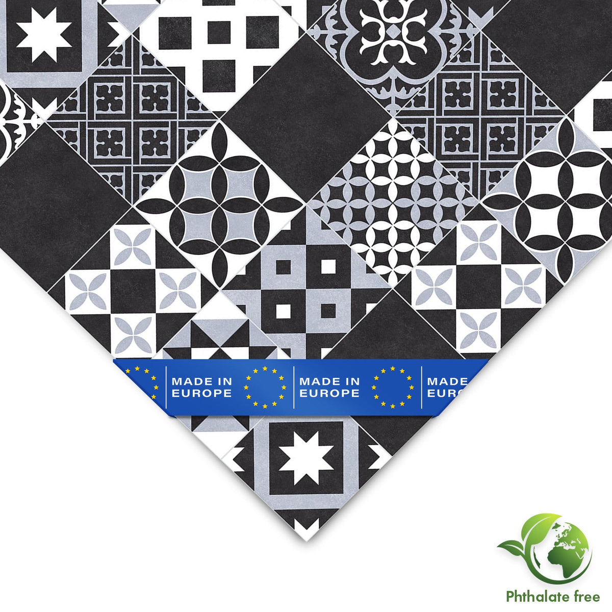 ✂ CV flooring | Amadora 990D | Robust vinyl flooring with a stylish grey vintage tile look