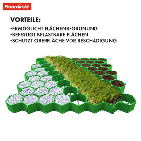 Grid | Paddock plate for ground reinforcement | Hard-wearing material | Available in two colour variants | 50 x 50 cm