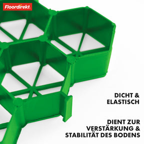 Grid | Paddock plate for ground reinforcement | Hard-wearing material | Available in two colour variants | 50 x 50 cm