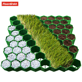 Grid | Paddock plate for ground reinforcement | Hard-wearing material | Available in two colour variants | 50 x 50 cm