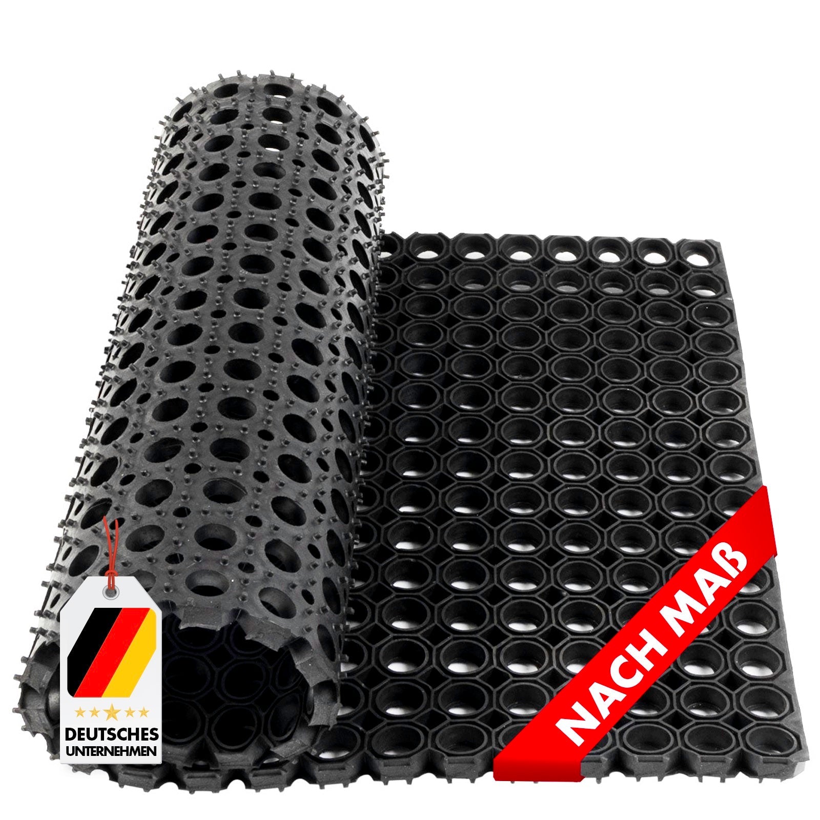 ✂ Octagon Ring Rubber Mat | Thickness: 23 mm | Weatherproof Anti-slip Mat