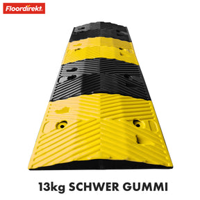 Rubber speed bump | Kenya | High-quality, black and yellow speed bump for effective speed limitation