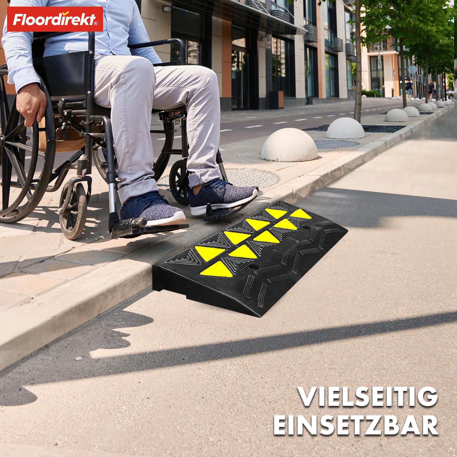 Blanc threshold ramp | Robust and safe solution for barrier-free access | 50 x 28 x 8 cm