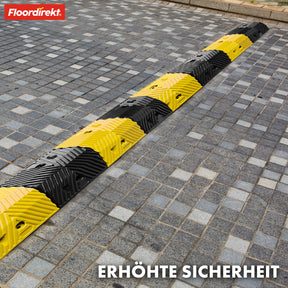 Rubber speed bump | Kenya | High-quality, black and yellow speed bump for effective speed limitation
