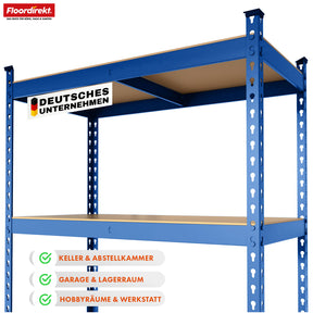Heavy-duty shelving | Rhino | Storage shelving with 5 shelves | 1050 kg load capacity | Innovative plug-in system | In various colors & sizes