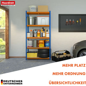 Heavy-duty shelving | Rhino | Storage shelving with 5 shelves | 1050 kg load capacity | Innovative plug-in system | In various colors & sizes