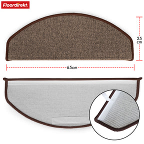 Step mat | London Pro | Modern design | Non-slip & easy to clean | Half-round