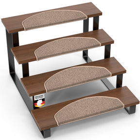 Step mat | London Pro | Modern design | Non-slip & easy to clean | Half-round