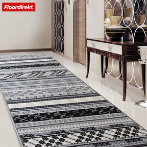 Made-to-measure carpet runner | Mykonos | Chained, non-slip & ideal for corridors, kitchens or hallways