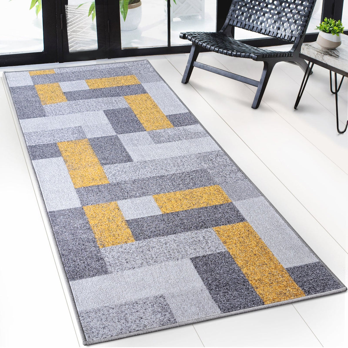 ✂ Made-to-measure carpet runner | New York | Anti-slip with gel backing | Modern design in various colours