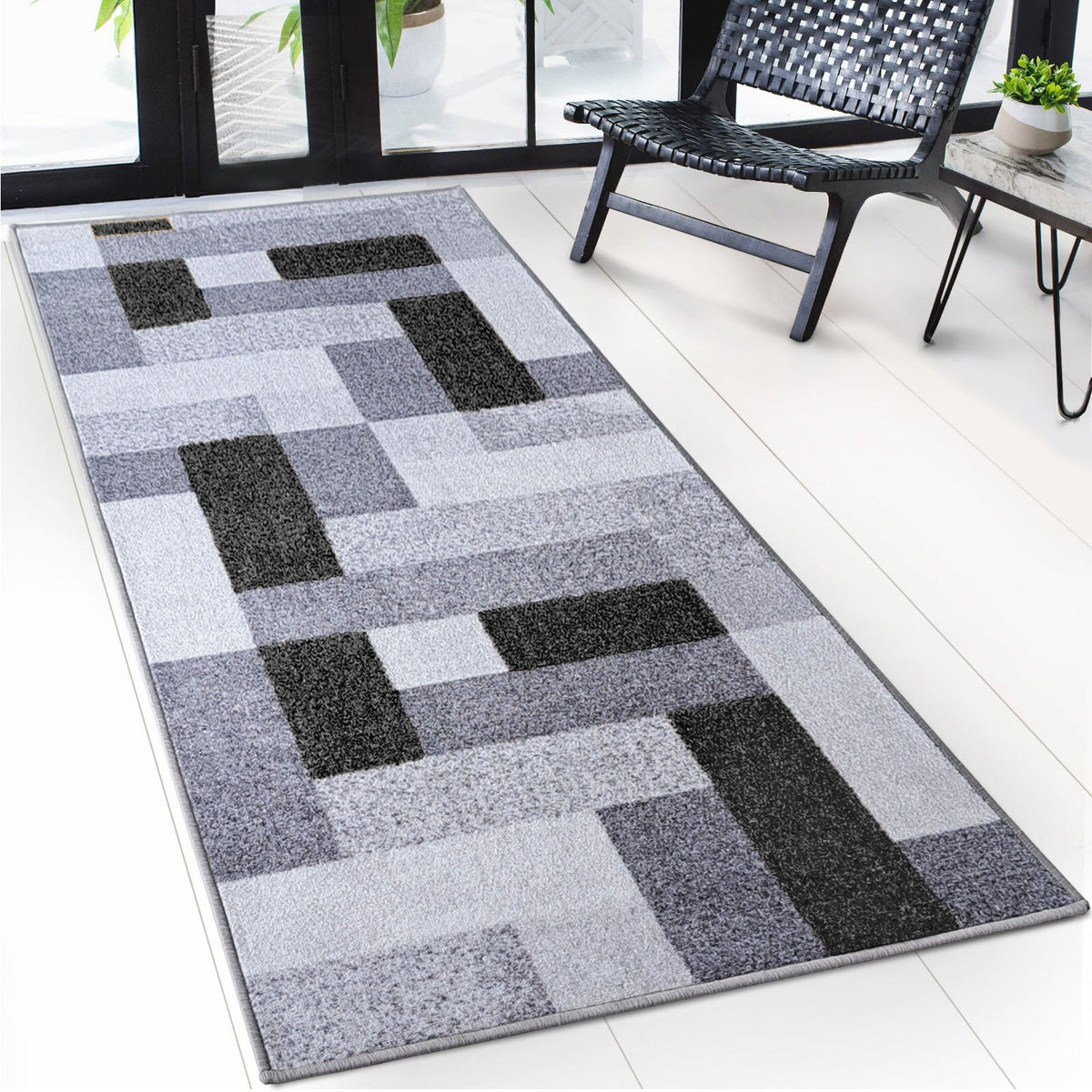 ✂ Made-to-measure carpet runner | New York | Anti-slip with gel backing | Modern design in various colours