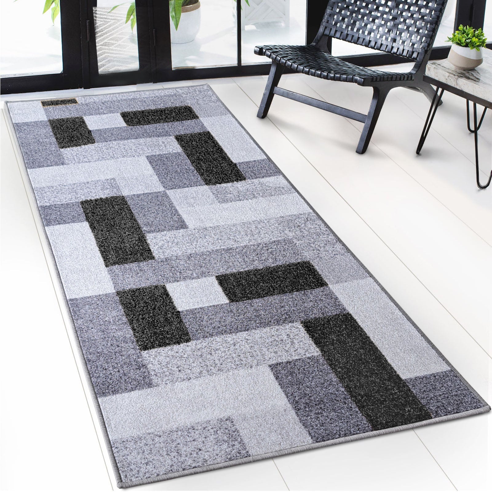 ✂ Made-to-measure carpet runner | New York | Anti-slip with gel backing | Modern design in various colours