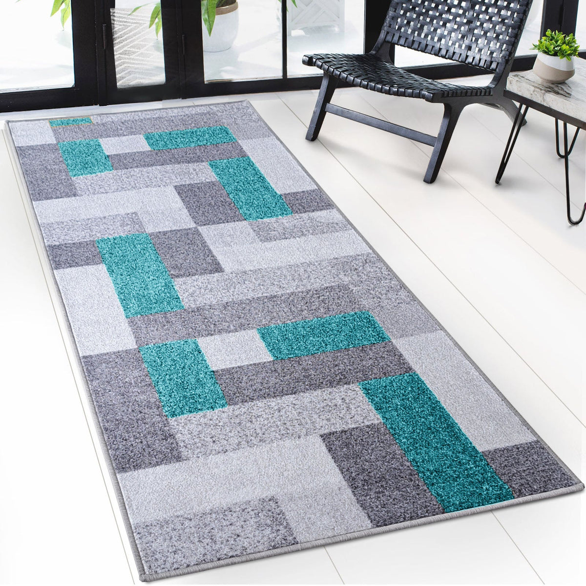 ✂ Made-to-measure carpet runner | New York | Anti-slip with gel backing | Modern design in various colours