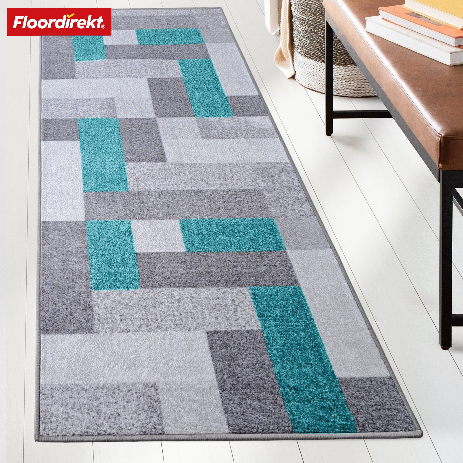 Made-to-measure carpet runner | New York | Anti-slip with gel backing | Modern design in various colours