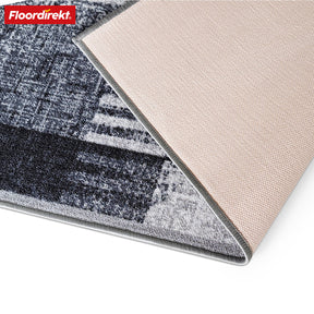 Made-to-measure carpet runner | Cordoba | grey tones with pattern | non-slip & robust | 80 cm wide