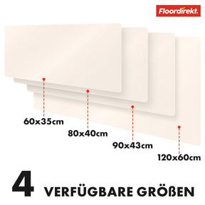 Desk pad | Nero | Easy-care, soft imitation leather | Available in numerous colours and sizes