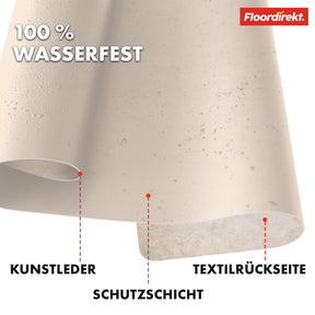 Desk pad | Nero | Easy-care, soft imitation leather | Available in numerous colours and sizes