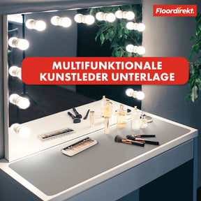 Desk pad | Nero | Easy-care, soft imitation leather | Available in numerous colours and sizes