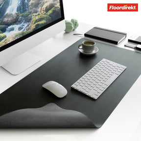 Desk pad | Nero | Easy-care, soft imitation leather | Available in numerous colours and sizes