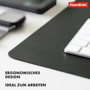 Desk pad | Nero | Easy-care, soft imitation leather | Available in numerous colours and sizes