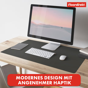 Desk pad | Nero | Easy-care, soft imitation leather | Available in numerous colours and sizes