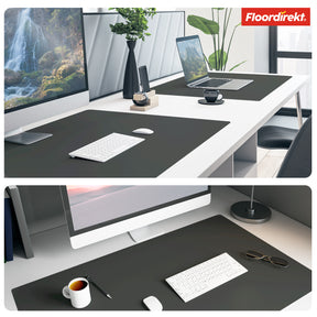 Desk pad | Nero | Easy-care, soft imitation leather | Available in numerous colours and sizes