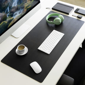Desk pad | Nero | Easy-care, soft imitation leather | Available in numerous colours and sizes