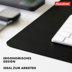 Desk pad | Nero | Easy-care, soft imitation leather | Available in numerous colours and sizes