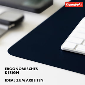 Desk pad | Nero | Easy-care, soft imitation leather | Available in numerous colours and sizes