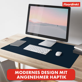 Desk pad | Nero | Easy-care, soft imitation leather | Available in numerous colours and sizes