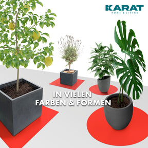 Saucer for flower pots with bevelled edge | Majesty | Protection for the floor | In many colours and sizes
