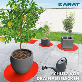 Saucer for flower pots with bevelled edge | Majesty | Protection for the floor | In many colours and sizes