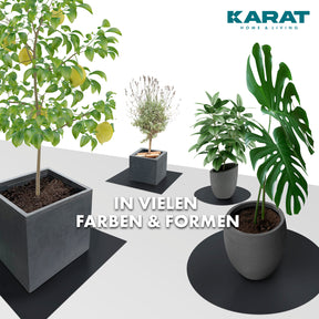 Saucer for flower pots with bevelled edge | Majesty | Protection for the floor | In many colours and sizes