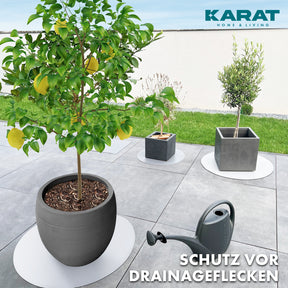 Saucer for flower pots with bevelled edge | Majesty | Protection for the floor | In many colours and sizes