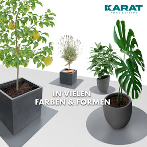 Saucer for flower pots with bevelled edge | Majesty | Protection for the floor | In many colours and sizes