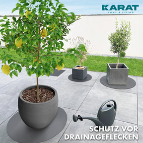 Saucer for flower pots with bevelled edge | Majesty | Protection for the floor | In many colours and sizes