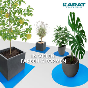 Saucer for flower pots with bevelled edge | Majesty | Protection for the floor | In many colours and sizes
