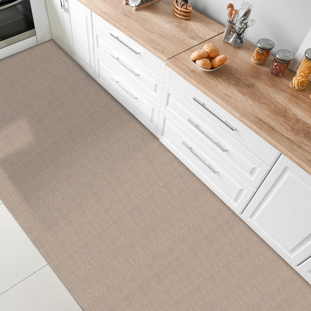 ✂ Kitchen Carpet Verona | Vinyl Hallway Runner | Non-slip | Easy Care | Customised Size